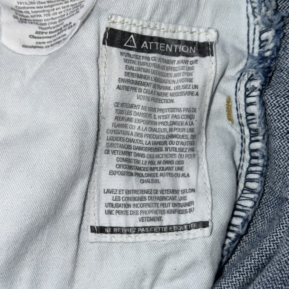 VTG Carhartt Flame-Resistant (FR) Relaxed Fit Denim Jeans Mens W34 x L32 - Picture 9 of 16